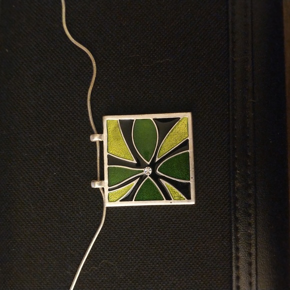 Square double sided necklace - Picture 1 of 3